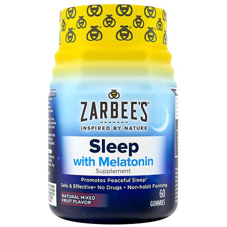 Zarbee's Sleep + Melatonin Gummies Natural Mixed Fruit