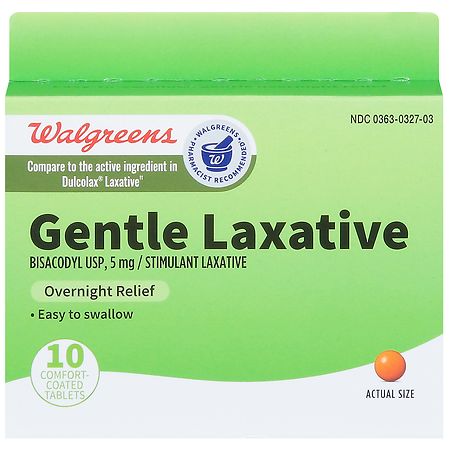 Walgreens Gentle Laxative Comfort-Coated Tablets