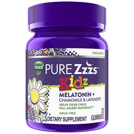 PURE Zzzs Kidz Melatonin Lavender & Chamomile Sleep Aid Natural Berry