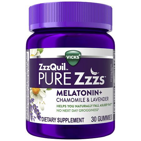 PURE Zzzs Melatonin Sleep Aid Gummies Wildberry Vanilla
