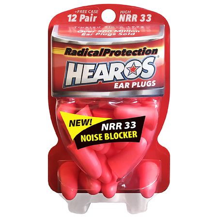 Hearos Radical Protection Earplugs with Free Case