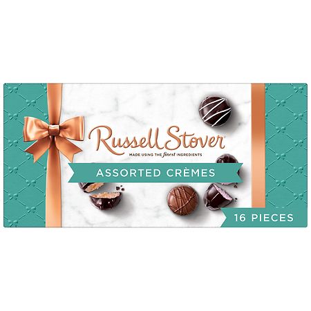Russell Stover Assorted Cremes Chocolate Gift Box Milk & Dark Chocolate