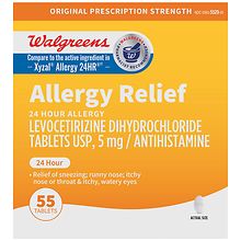 Walgreens Levocetirizine Hour Allergy Relief Tablets Walgreens