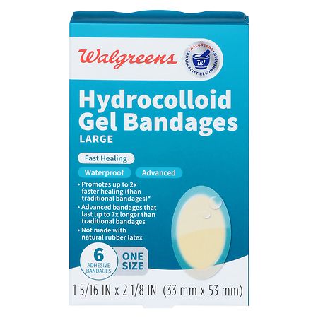 Walgreens Hydrocolloid Gel Bandages Large