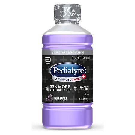 Pedialyte Electrolyte Solution Iced Grape