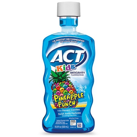 ACT Kids Anticavity Fluoride Rinse Pineapple Punch