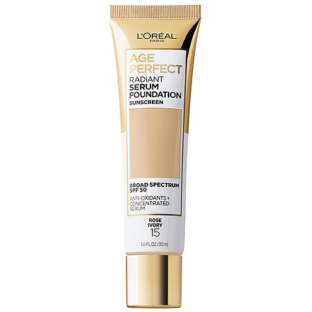 L'Oreal Paris Age Perfect Radiant Serum Foundation with SPF 50 Rose Ivory