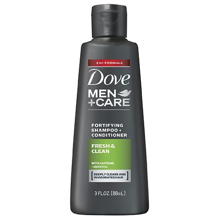 Dove Men+Care 2 in 1 Shampoo and Conditioner Fresh & Clean, Travel Size
