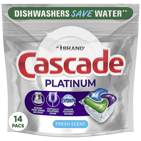 Cascade Platinum Dishwasher Detergent Pods Fresh