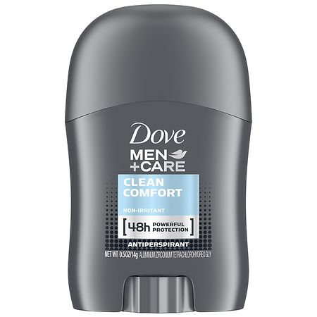 Dove Men+Care Antiperspirant Deodorant Stick, Travel Size Clean Comfort