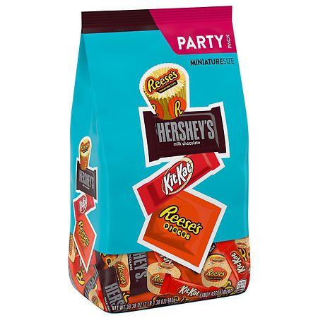 Hershey's Miniatures, Candy, Party Pack Assorted Flavored