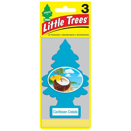 Little Trees Air Freshener Caribbean Colada Blue