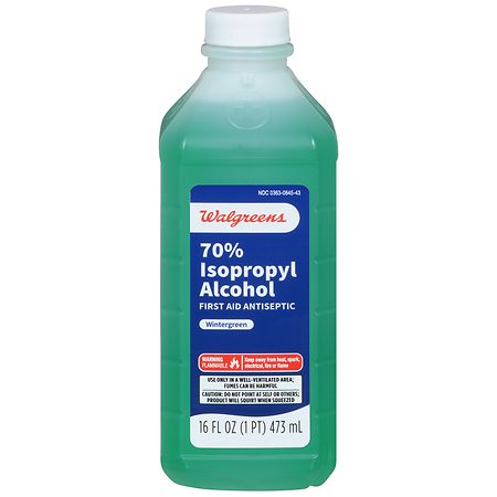 Walgreens 70% Isopropyl Alcohol with Wintergreen