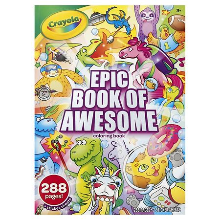 Crayola Epic Adventure Coloring Book 288 pages