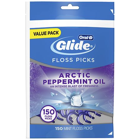 Oral-B Glide Dental Floss Picks Arctic Peppermint Oil