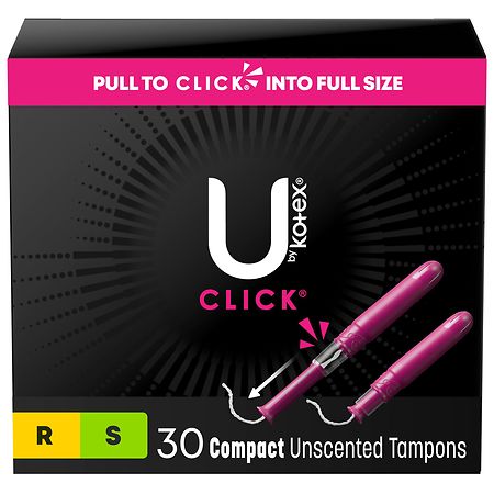 U by Kotex Compact Multipack Tampons, Regular/ Super Unscented