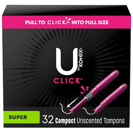 U by Kotex Compact Tampons, Super Absorbency Unscented