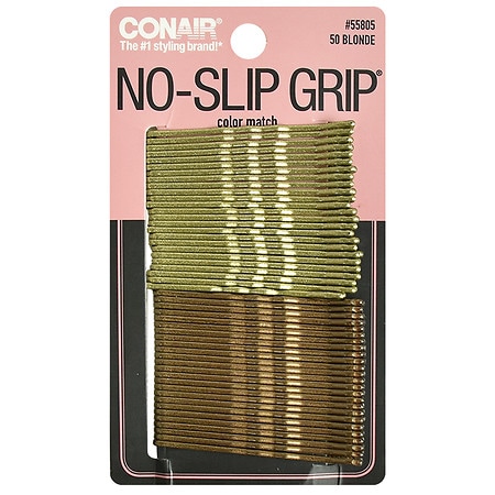 Conair Color Match No-Slip Grip Bobby Pins Blonde