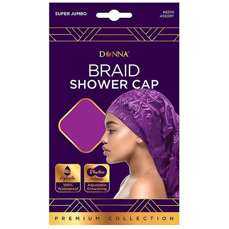 Donna Braid Shower Cap Super Jumbo Assorted
