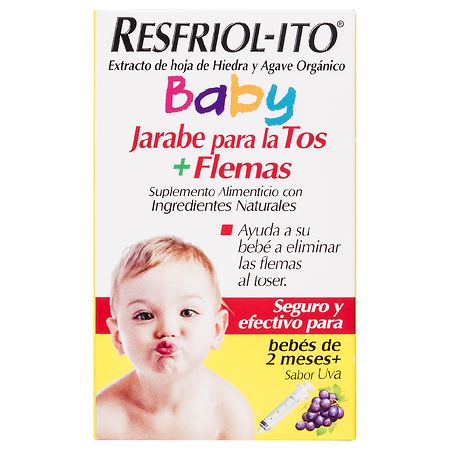Resfriol-Ito Baby Cough Syrup + Mucus Grape Flavor