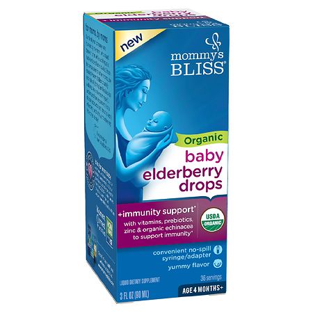 Mommy's Bliss Organic Baby Elderberry Drops + Immunity Boost