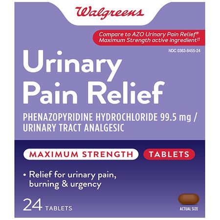 Walgreens Maximum Strength Urinary Pain Relief Tablets