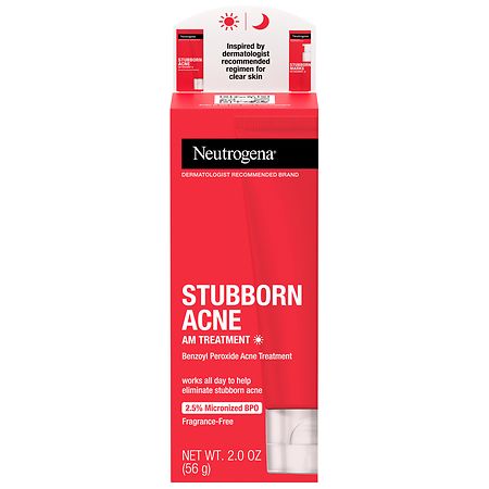 Neutrogena Stubborn Acne AM Treatment with Benzoyl Peroxide Fragrance-Free