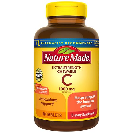Nature Made Extra Strength Dosage Chewable Vitamin C 1000 mg Tablets