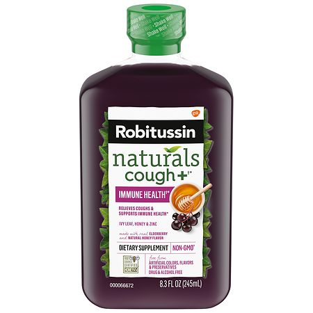 Robitussin Cough & Immune Health Honey Elderberry, 8.3 oz