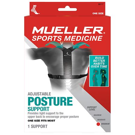 Mueller Sport Care Adjustable Posture Support One Size Black