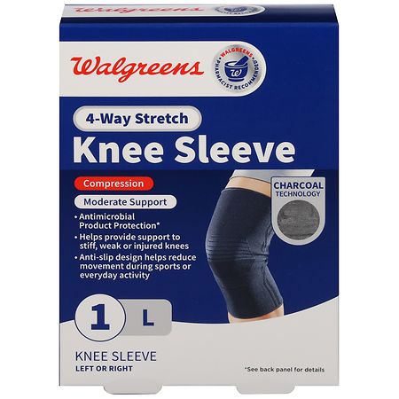 Walgreens Knee Sleeve With 4-Way Stretch Large