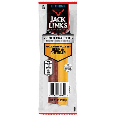 Jack Link's Cold Crafted Beef & Cheddar Sticks