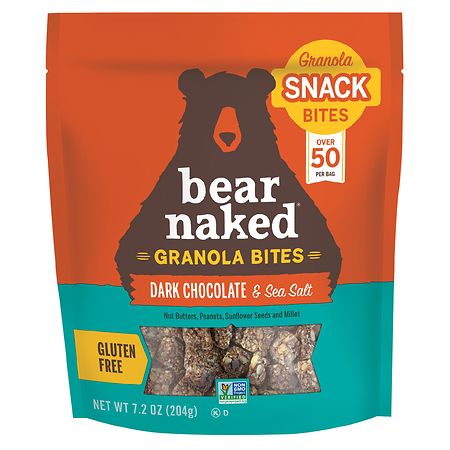 Bear Naked Granola Bites Snacks Dark Chocolate and Sea Salt