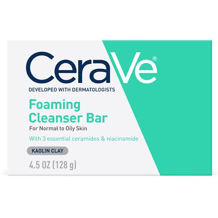 CeraVe Foaming Cleanser Bar for Oily Skin