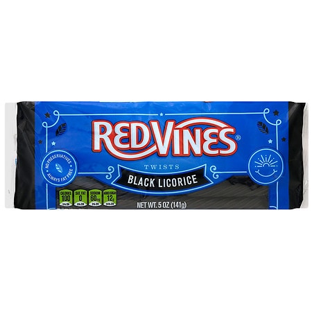 Red Vines Twists Chewy Candy, Black Licorice