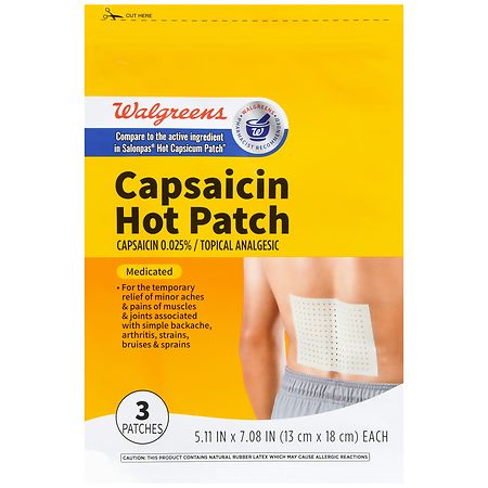 Walgreens Capsaicin Hot Patch