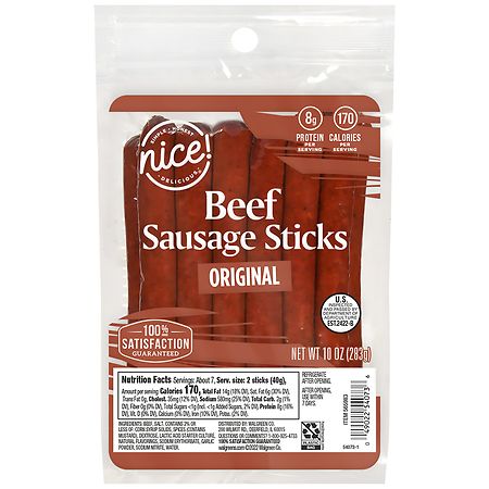 Nice! Beef Sausage Sticks Original
