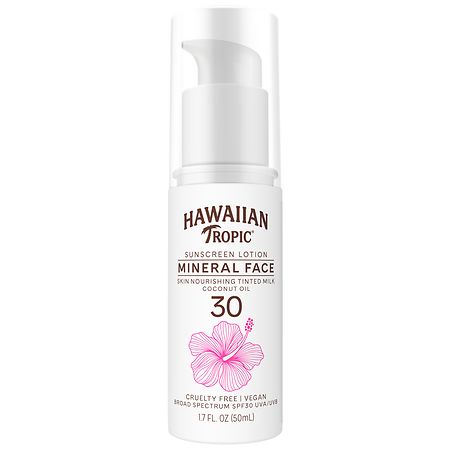 Hawaiian Tropic Mineral Face Skin Nourishing Tinted Milk SPF 30