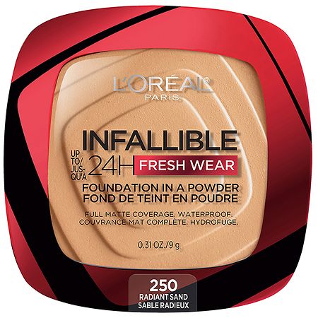 L'Oreal Paris Infallible Up to 24 Hour Fresh Wear Foundation in a Powder Radiant Sand