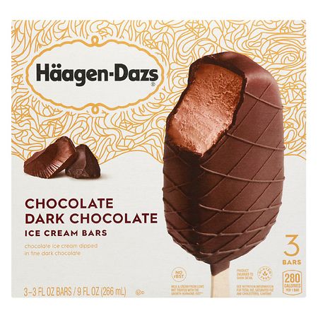 Haagen-Dazs Ice Cream Bars Dark Chocolate