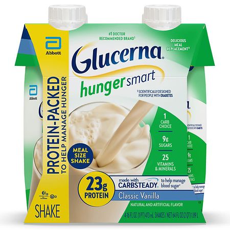 Glucerna Hunger Smart Meal Size Shake Classic Vanilla