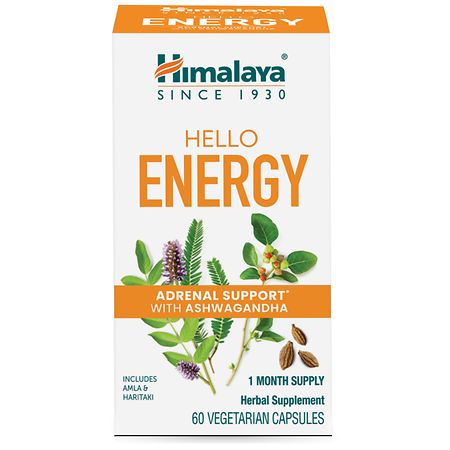 Himalaya Herbal Healthcare Hello Energy Adrenal Support With Ashwagandha