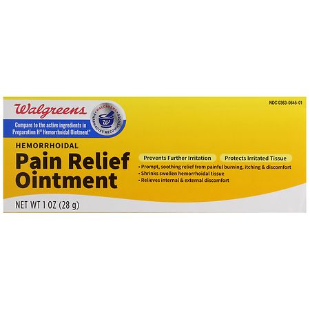 Walgreens Hemorrhoidal Pain Relief Ointment