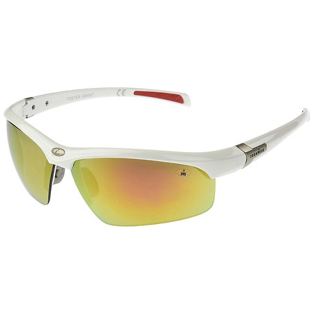 Foster Grant Ironman Principle White Sunglasses