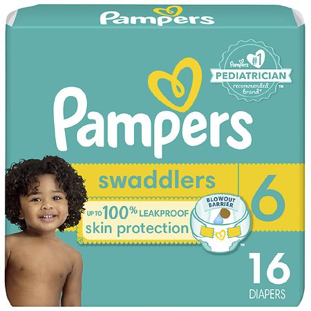 Pampers Swaddlers Active Baby Diapers Size 6 (ct 16)