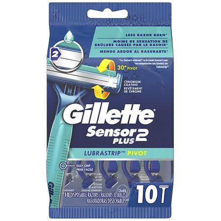 Gillette Sensor2 Plus Pivoting Head Men¿s Disposable Razors