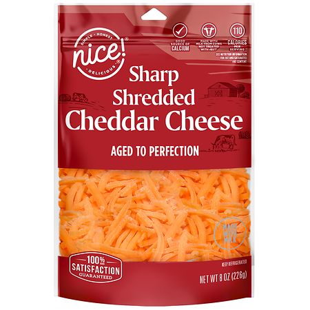 Nice! Shredded Cheese Sharp Cheddar