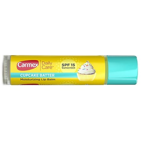 Carmex Daily Care Moisturizing Lip Balm Stick with SPF 15 Cupcake Batter