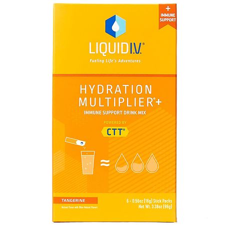 Liquid I.V. Hydration Multiplier Immune Support Drink Mix Tangerine