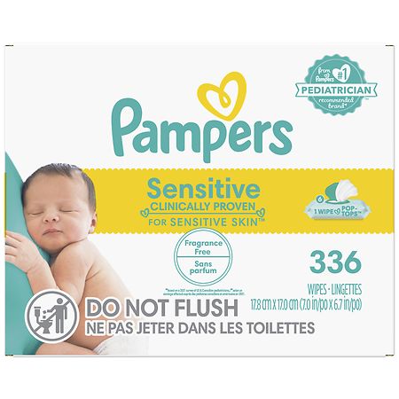 Pampers Sensitive Baby Wipes Sensitive Perfume Free Fragrance Free